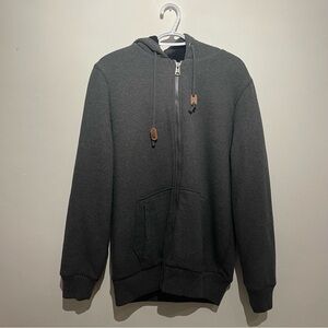 Buffalo David Bitton Dark Gray Zip-Up Hoodie